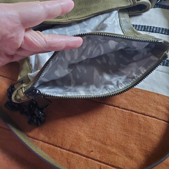 Olive leather Aimee Kestenberg backpack - Picture 4 of 7